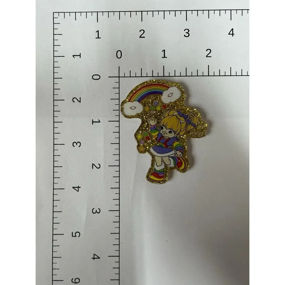 6 Pc Rainbow Brite Acrylic Flatbacks